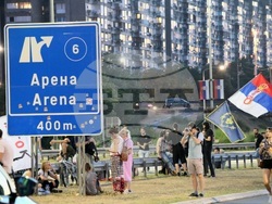 Сърбия - протестиращи - мост "Газела" - блокада