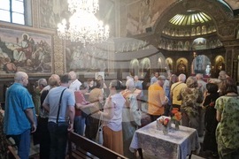 Търговище - Илинден - храм „Св. Йоан Рилски“ - празнична служба