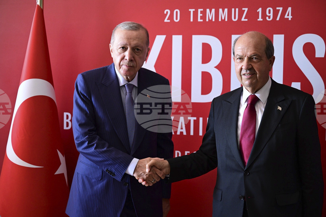 Международната общност трябва да признае Севернокипърската турска република, заяви Ердоган от Кипър 