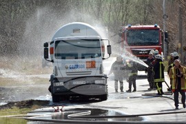 Димитровград - Село Горски извор - цистерна - пожар