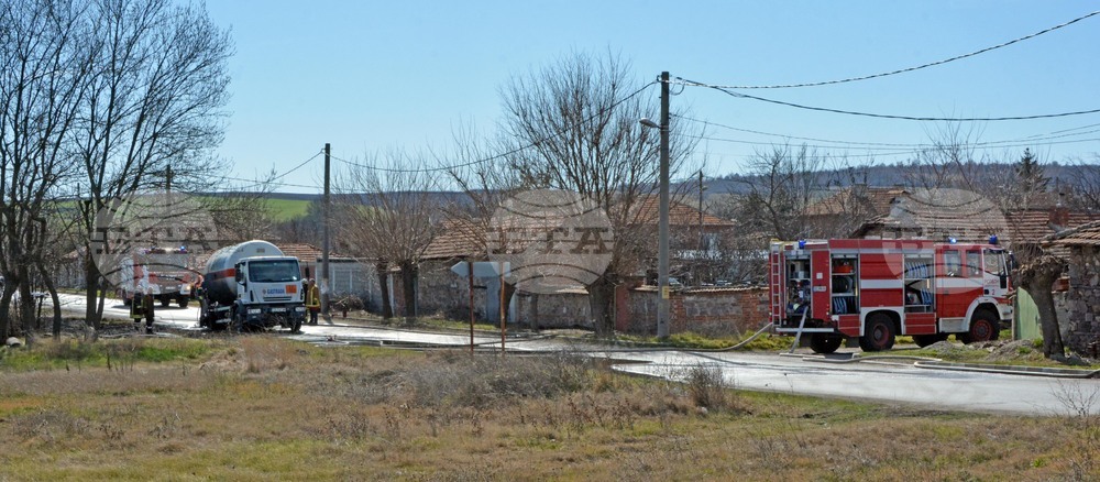 Димитровград - Село Горски извор - цистерна - пожар