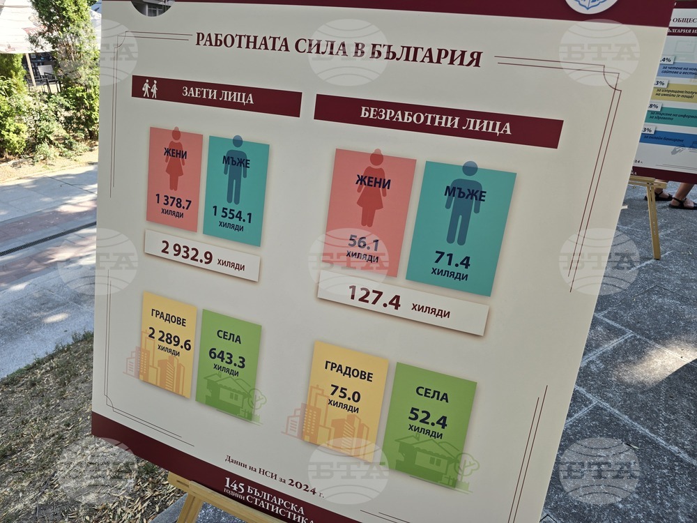 Видин - 145 години Българската статистика - информационни табла - данни