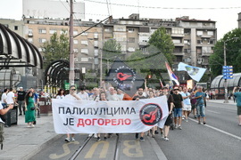 Сърбия - Белград - протест 
