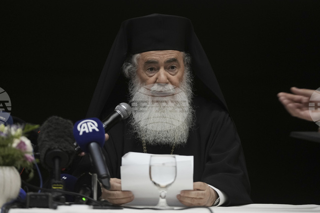 Мълчанието за страданията в Газа е равносилно на одобрение, заяви православният патриарх на Йерусалим Теофил III