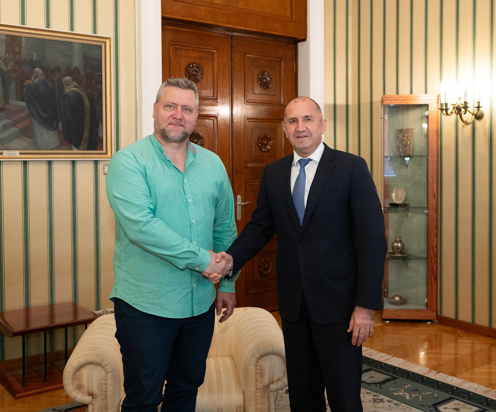 Държавният глава Румен Радев се срещна с режисьора и оперен певец Орлин Анастасов