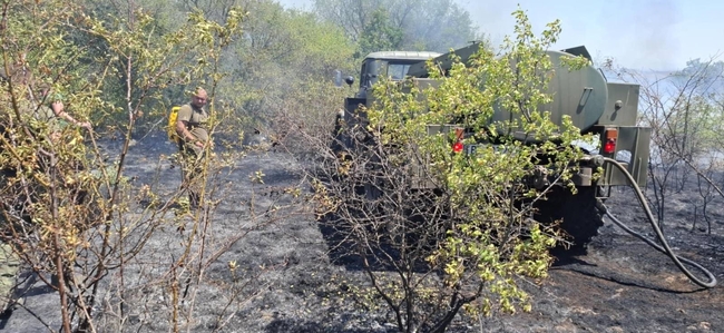 Два хеликоптера участват в гасеното на пожара в района на селата Стефан Караджово и Камен връх в община Болярово, съобщи Министерството на отбраната 