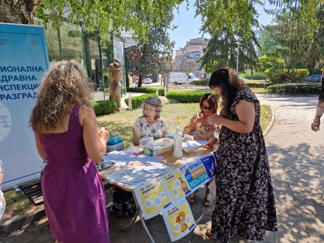 В изнесен пункт на РЗИ – Разград граждани се изследваха безплатно за хепатит