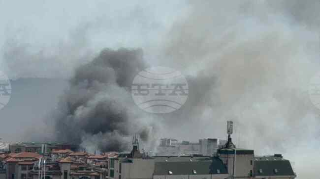 Горят автомобили на паркинг до хотел в Свети Влас