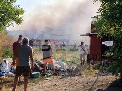 Село Окоп - сметище - пожар