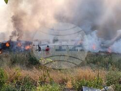 Село Окоп - сметище - пожар