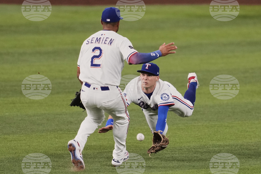 APTOPIX Athletics Rangers Baseball