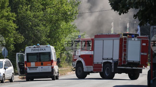 Автобус се е запалил по време на движение край Айтос, няма пострадали