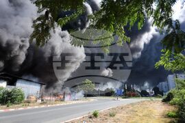 Средец - пожар - замърсен въздух