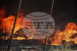 Средец - пожар - замърсен въздух