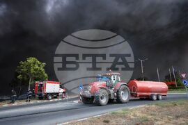 Средец - пожар - замърсен въздух