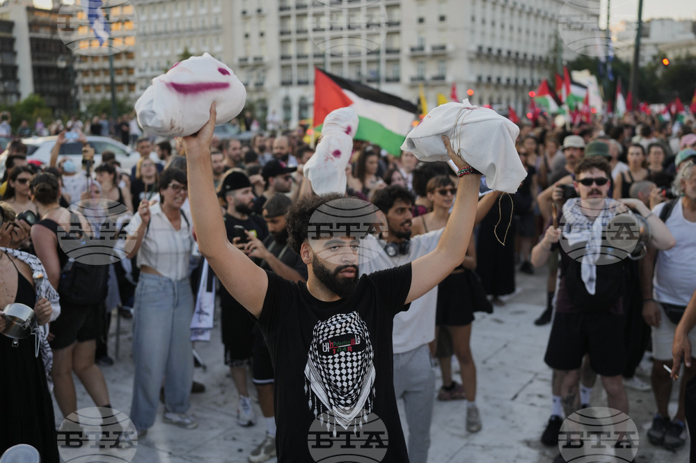Greece Israel Palestinians Protest