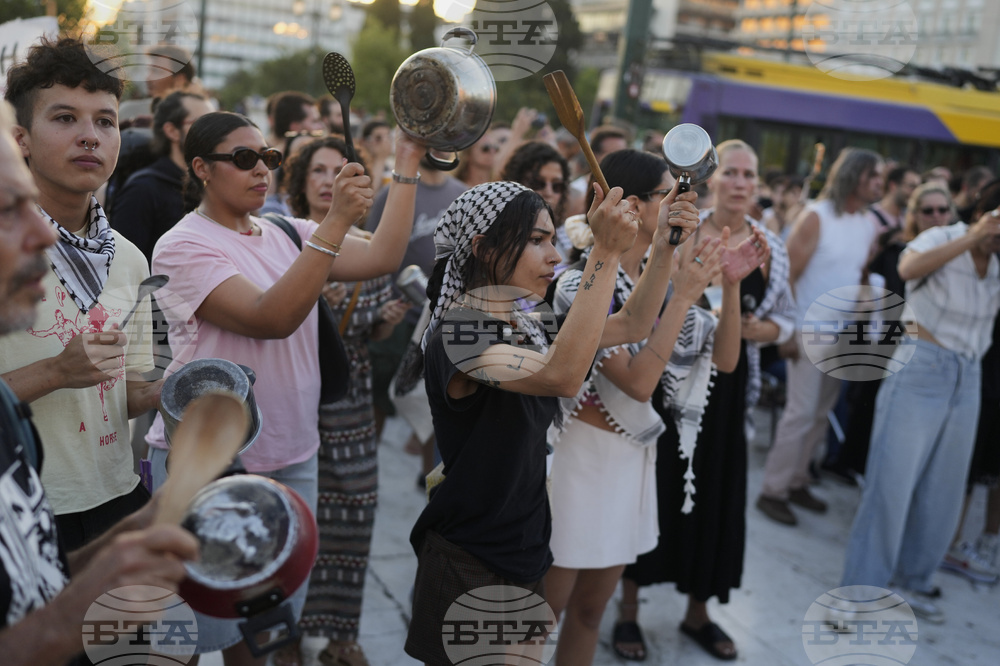 Greece Israel Palestinians Protest