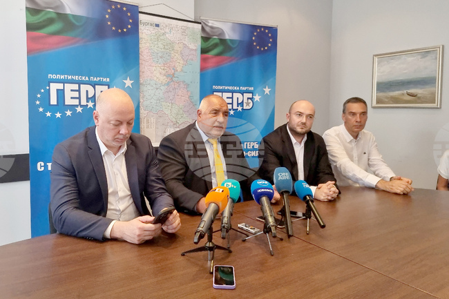 Бургас - Бойко Борисов, Росен Желязков, Георги Георгиев - брифинг