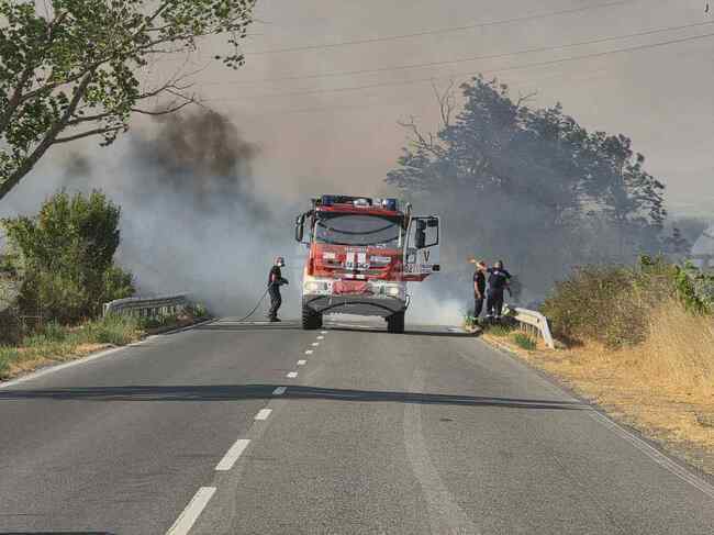 Възстановено е движението по пътя Бургас – Малко Търново след временно затваряне заради пожар