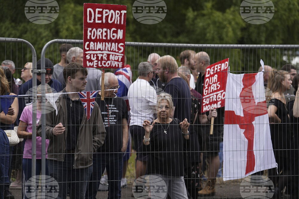 Britain Asylum Protests