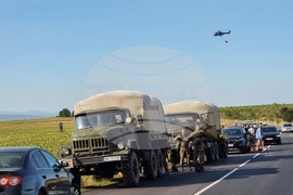 Село Козарево - пожар - хеликоптер