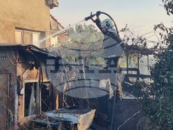 Село Козарево - пожар - хеликоптер