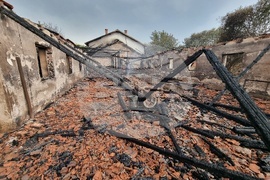 Село Дъбова махала - пожар