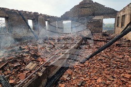 Село Дъбова махала - пожар