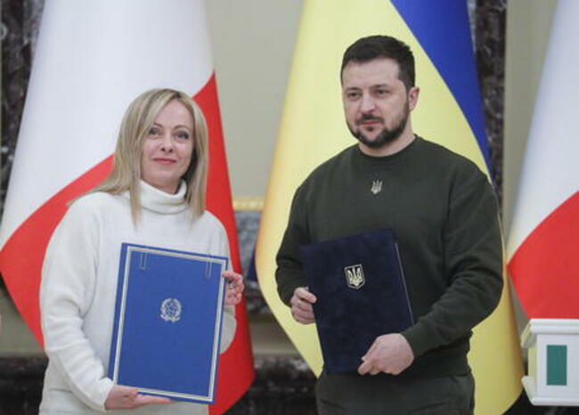 Италия иска да е протагонист във възстановяването на Украйна, заяви Мелони на обща пресконференция със Зеленски