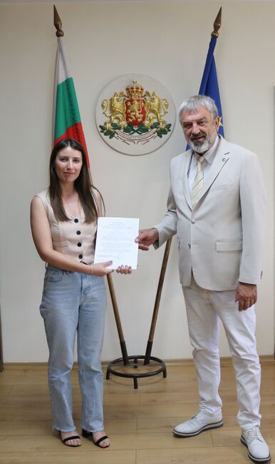 Пореден възпитаник на Русенския университет „Ангел Кънчев“ стажува в Областната администрация 