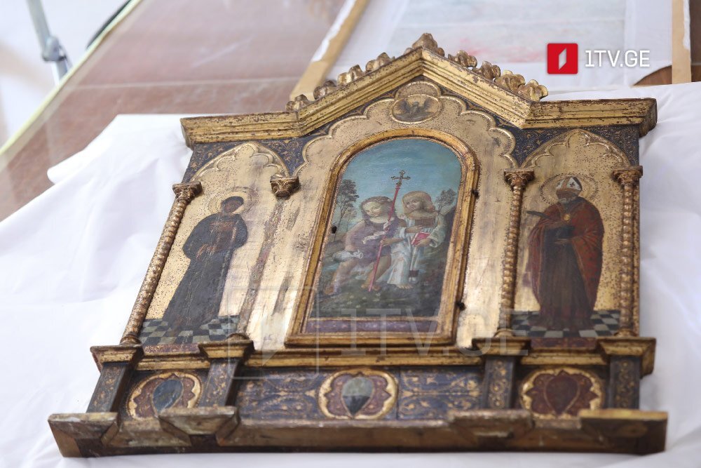 ГПБ: Позлатен триптих от XVI век от школата на Бернардино Пинтурикио се завръща в Грузия