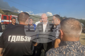 Село Илинденци - землище - пожар