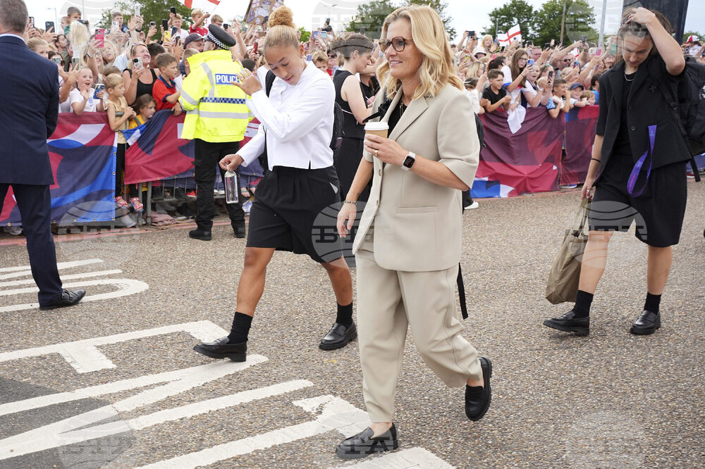 Soccer Euro 2025 England Celebrates