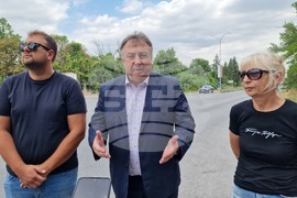 Шумен - ремонт на път - Пети километър