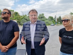 Шумен - ремонт на път - Пети километър