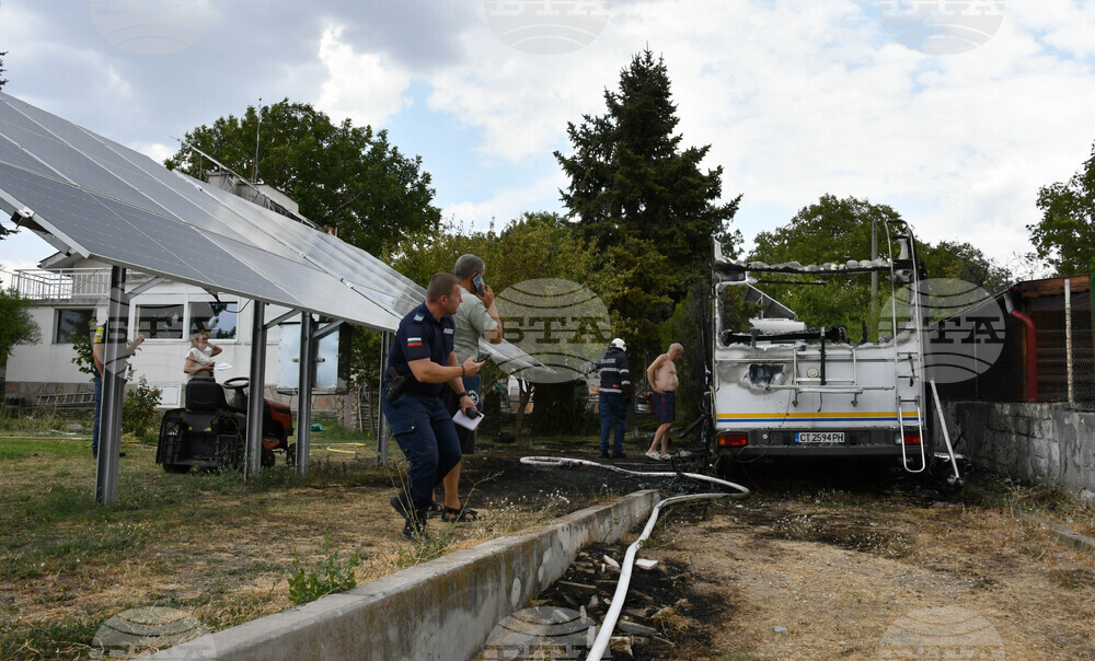 Хасково - кемпер - пожар
