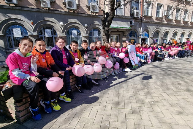 Хасково - Ден на розовата фланелка - отбелязване