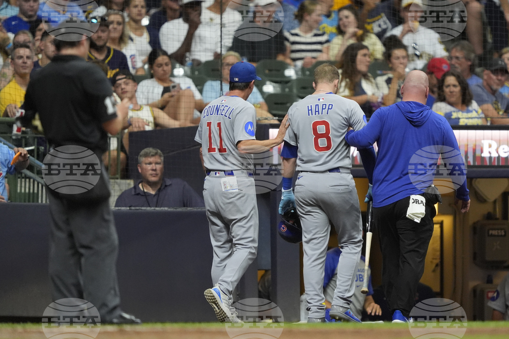 Cubs Brewers Baseball