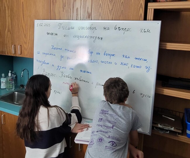 Българското училище „Иван Вазов“ в Остин, Тексас, публикува снимки от занятия на свои възпитаници