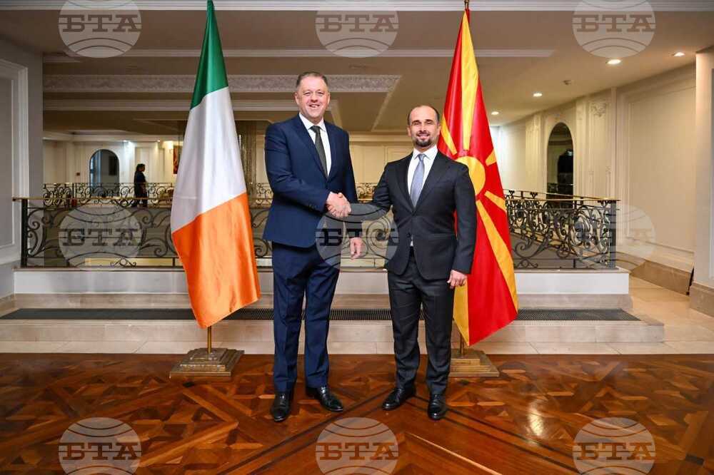 Министърът по европейските въпроси на Ирландия се срещна с министрите по европейските въпроси и по външните работи на Северна Македония