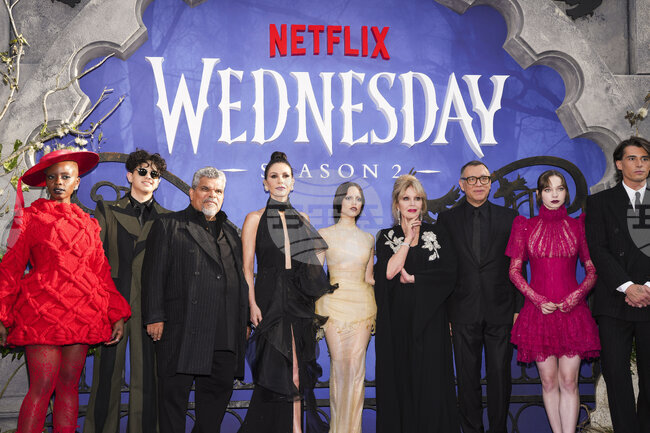 Световната премиера на втория сезон на сериала Wednesday се състоя в Лондон