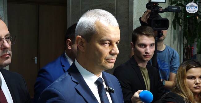 За нас този парламент е вреден, каза лидерът на "Възраждане" Костадин Костадинов