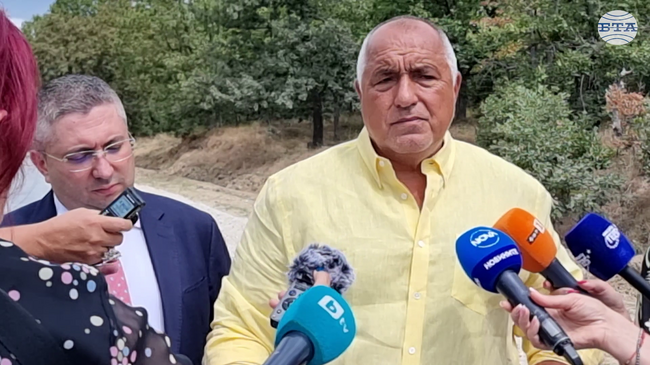 Лидерът на ГЕРБ Бойко Борисов заяви, че няма да е кандидат за президент