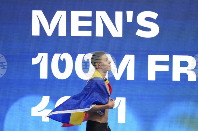 Romanian Swimmer Popovici Calls Award "A Great Honour"