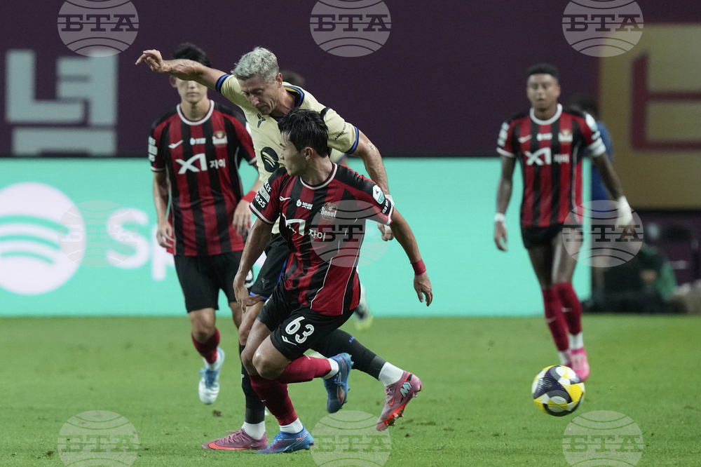 South Korea Soccer Barcelona Seoul