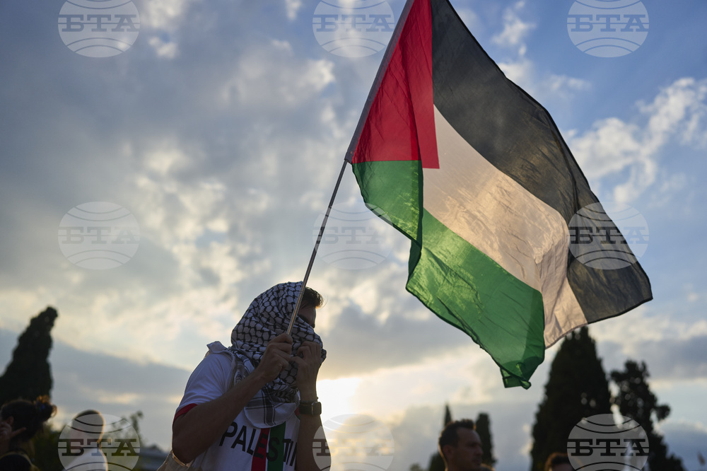 Greece Israel Palestinians Protest