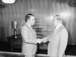 Тодор Живков приема министъра на външните работи на Източна република Уругвай Енрике Инглесиас