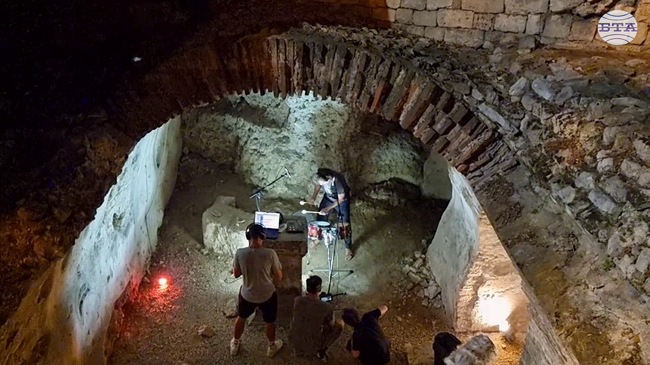 Recordings for Valdobrev's The Acoustics of Bulgaria Continue at Roman Thermae in Varna