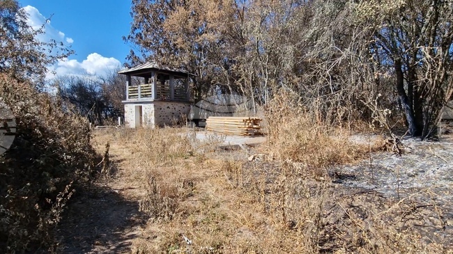 Започна разчистване на гробищния парк и на двора на черквата в най-пострадалото село от пожара в Трънско - Рани луг
