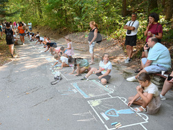 Вършец - деца - рисунка на асфалт